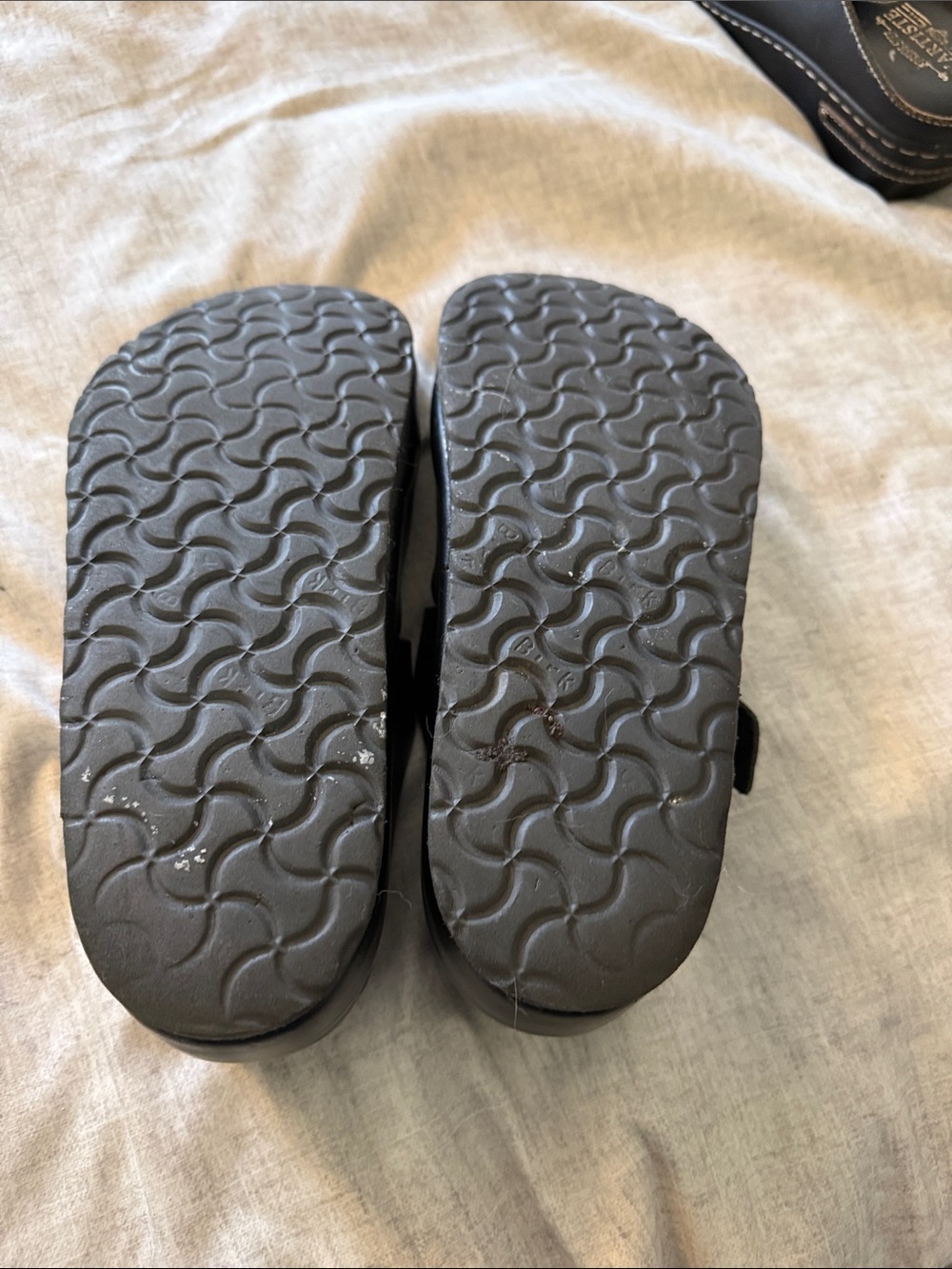 Birkenstock Black Leather Clog Sandals - Picture 3 of 3